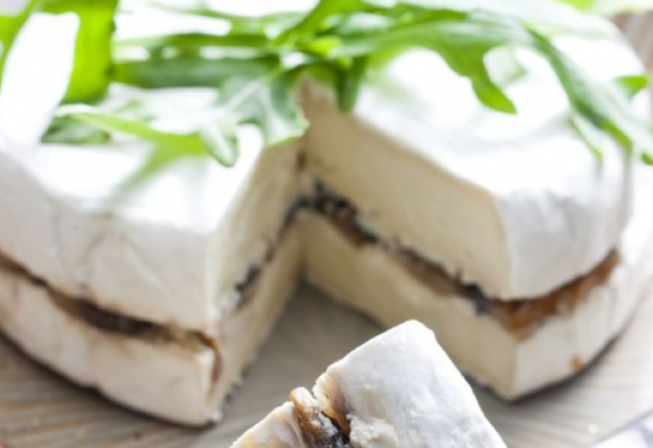 Brie Stuffed with HERO Black Currant & Walnuts